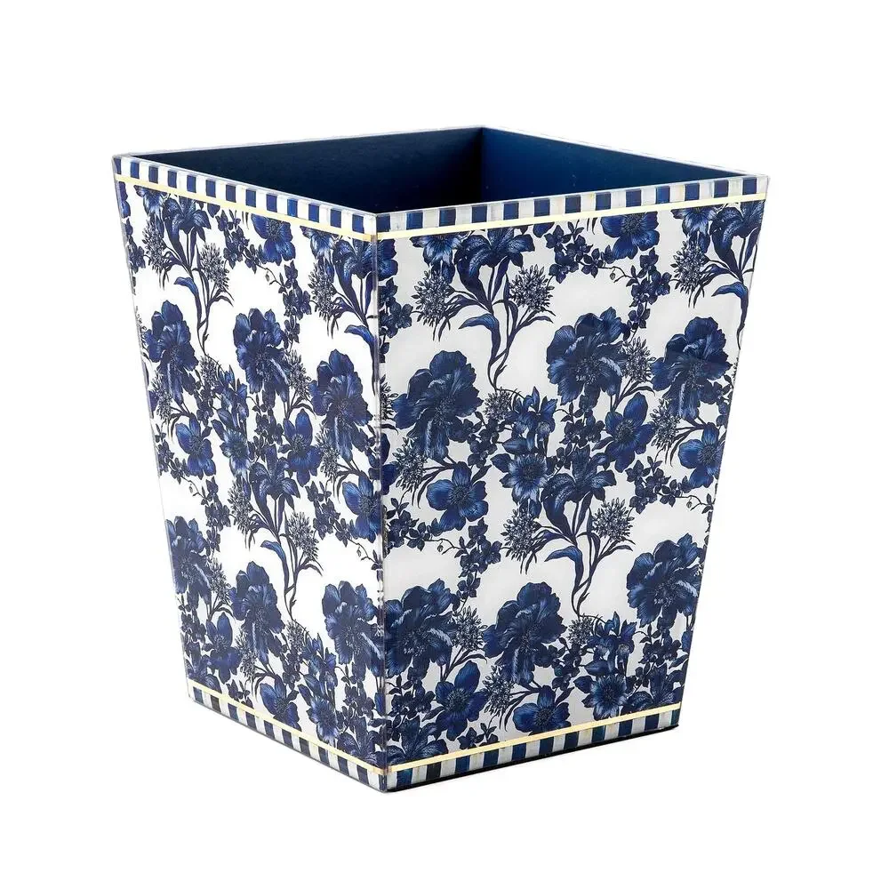 Brand New Mackenzie-Childs Royal English Garden Waste Bin